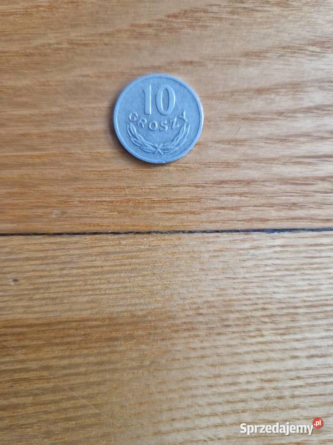 Moneta PRL 10 groszy 1969 ze znakiem menniczyn