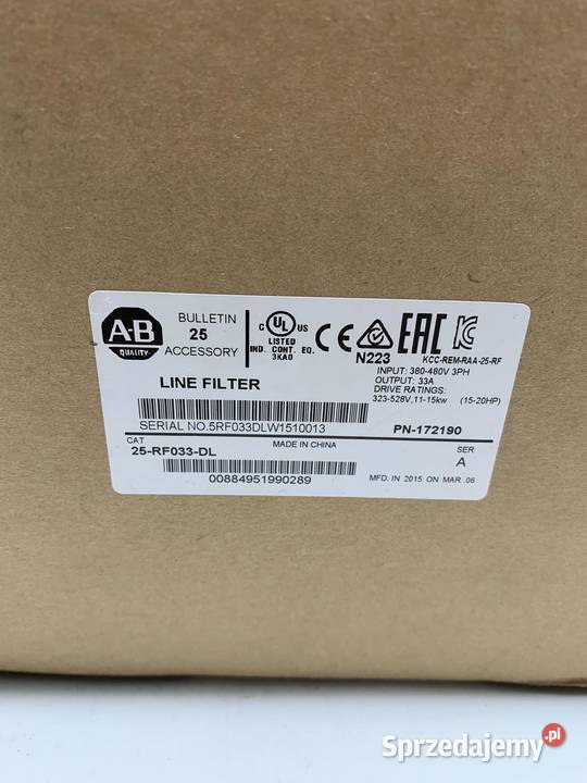 Allen Bradley 25RF033DL Line Filter Warszawa
