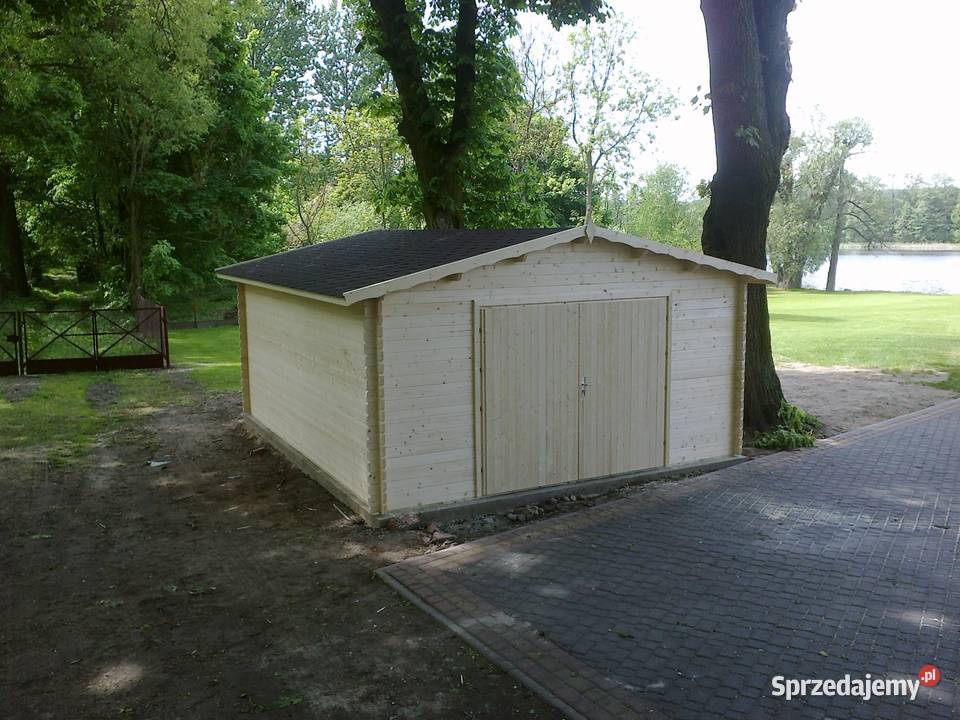 Drewniany garaż jednostanowiskowy warmińsko-mazurskie Mrągowo
