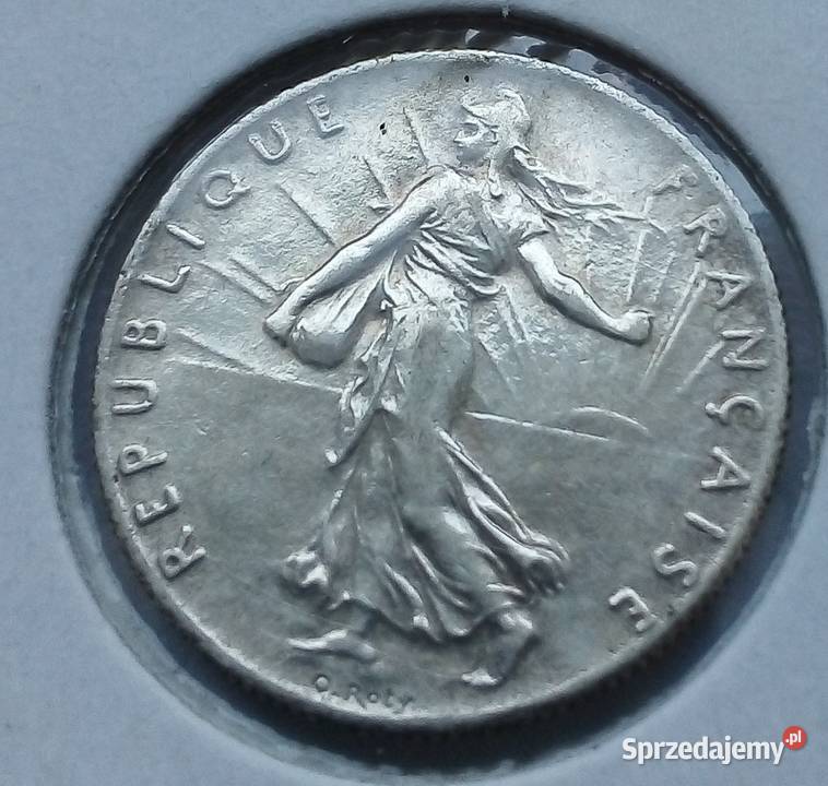 FRANCJA50 CENTIMES1919 r SREBRO Legionowo