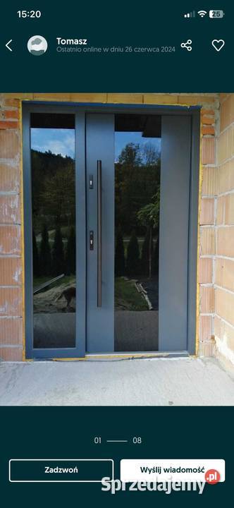 DRZWI ZEWNĘTRZNE DREWNIANE DARMOWA DOSTAWA STAŁA Białystok