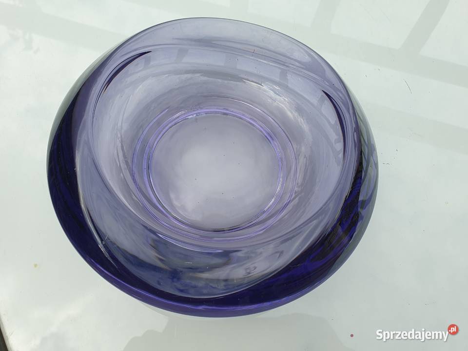 Szklana patera Sklo Union czechosłowacja Myszków
