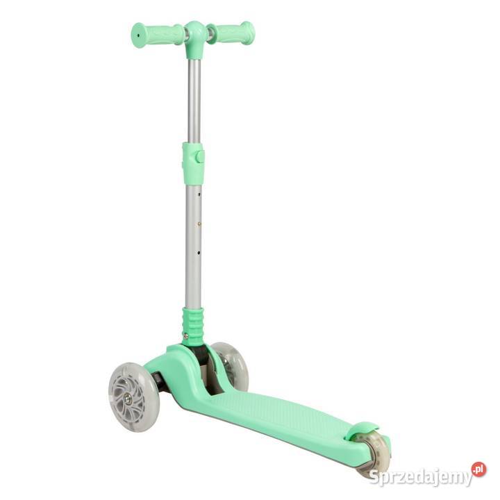 Seledynowa balansowa hulajnoga składana Rolki, wrotki i hulajnogi