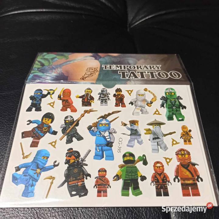 Tatuaże Ninjago 4 arkusze