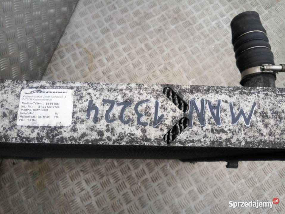Intercooler chłodnica powietrza MAN M2000 M90 Układ chłodzenia