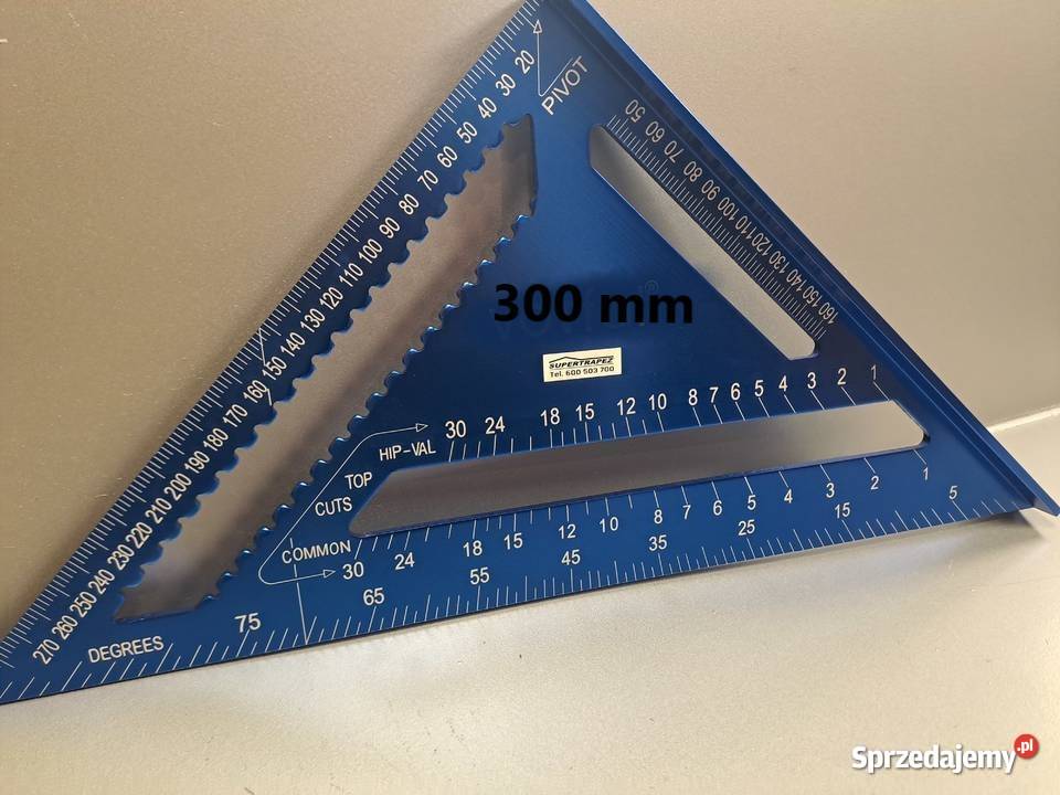 Kątownik dekarski aluminiowy 300 mm