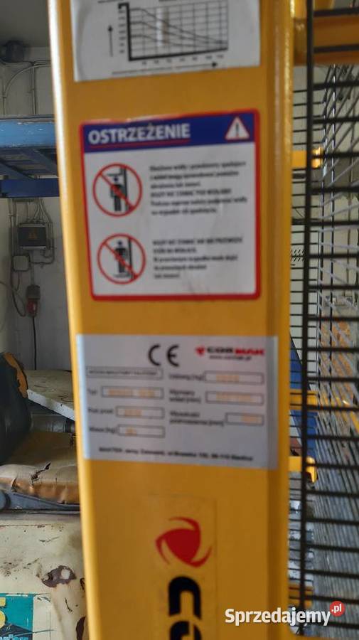 Wózek masztowy Paleciak wysokiego podnoszenia Pszczyna sprzedam
