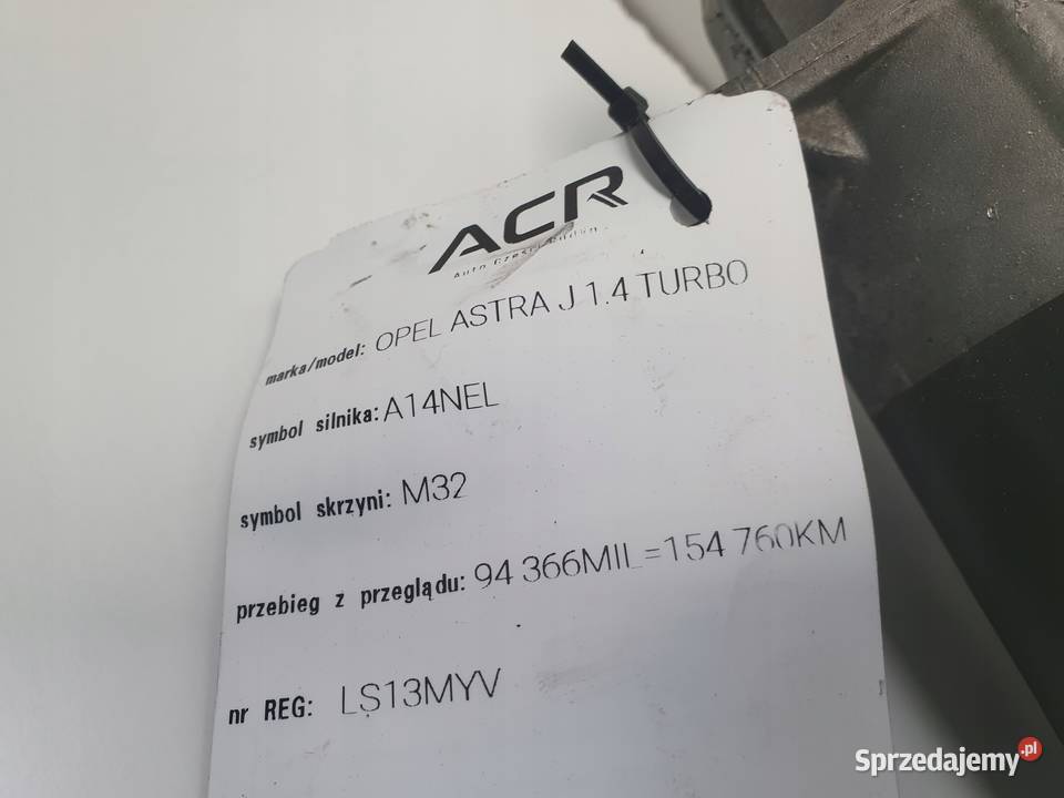 Opel Astra IV J 14 T turbo ROZRUSZNIK 0001137006 Układ elektryczny silnika Janów