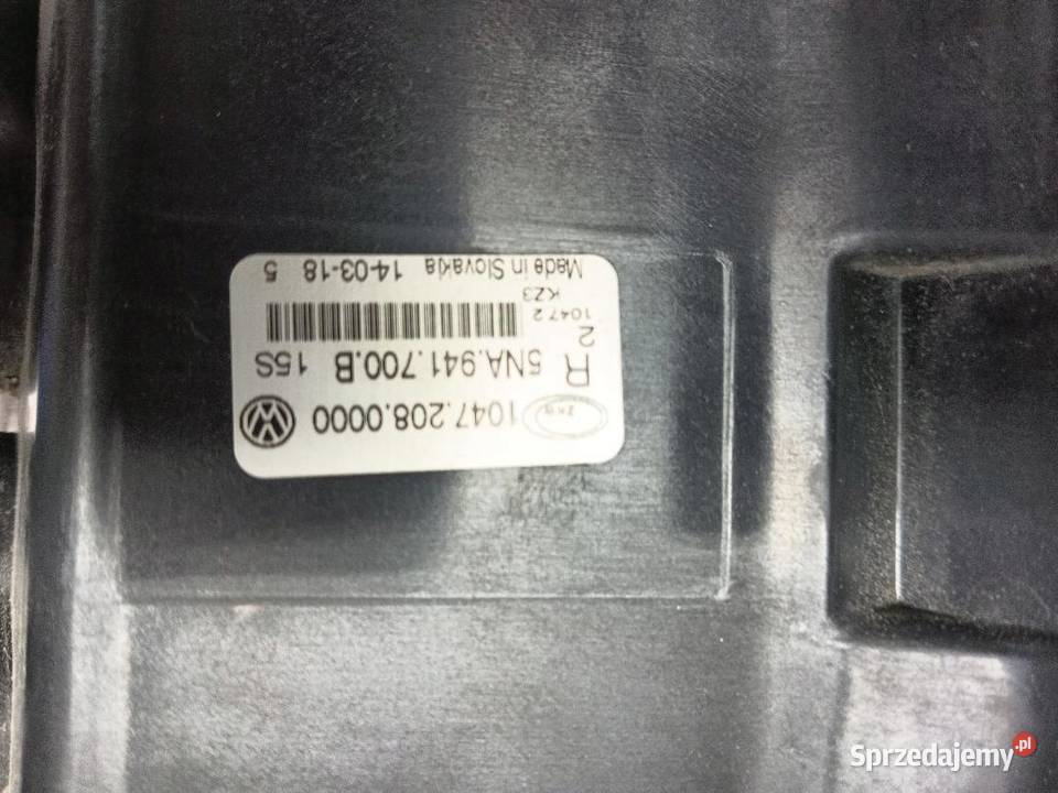 HALOGEN PRZÓD PRZEDNI PRAWY VW TIGUAN 2 5NA94170 wielkopolskie