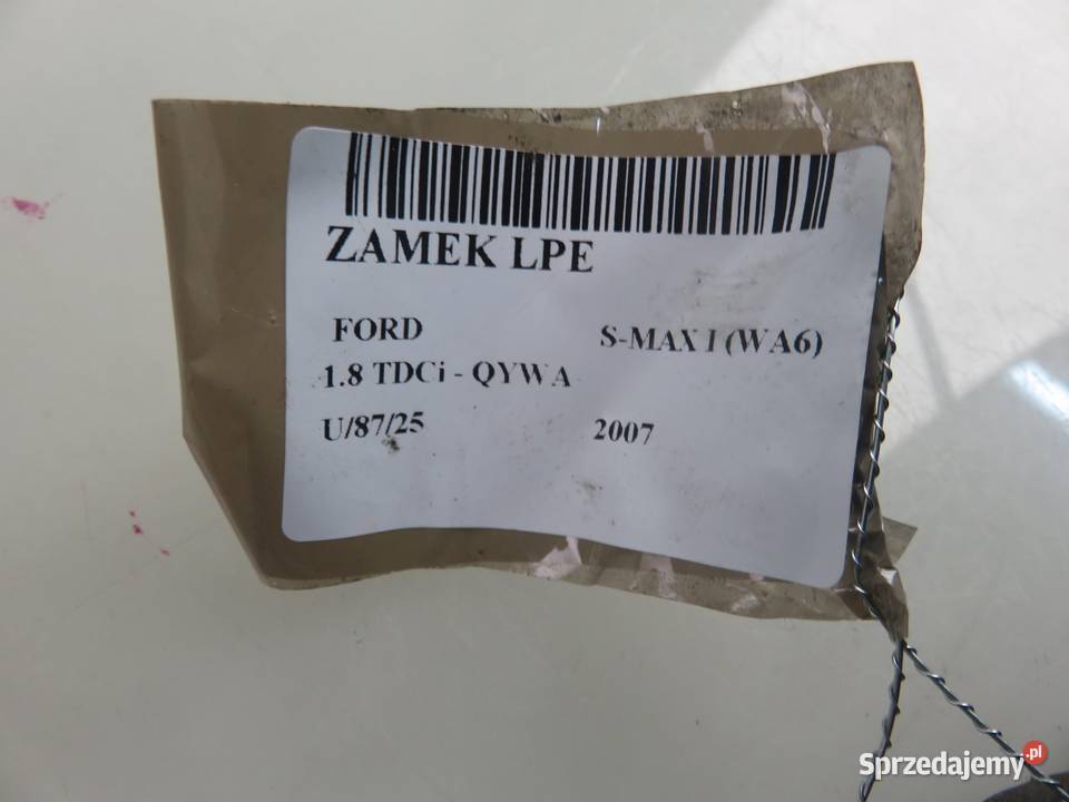 ZAMEK LEWY PRZEDNI FORD S I WA6 6M2AR1813EA małopolskie