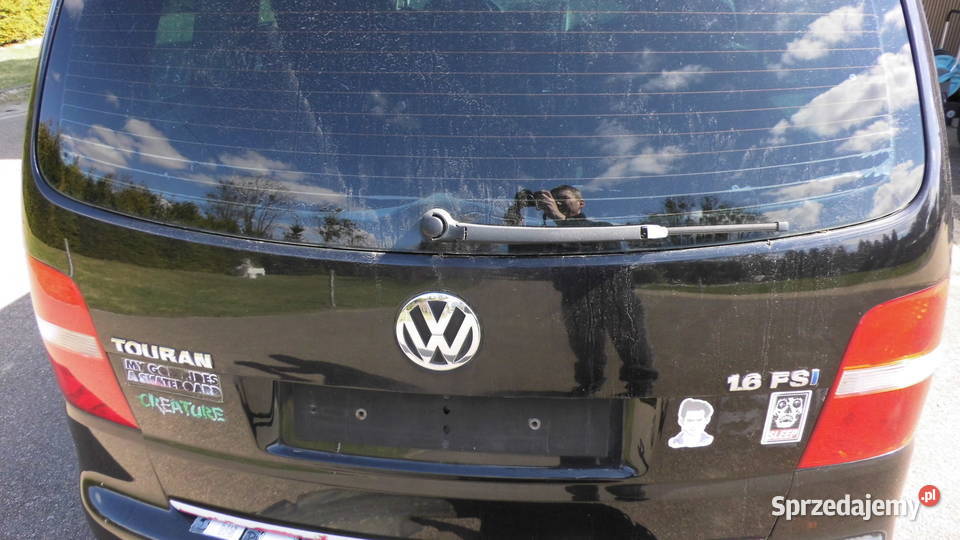 VW Touran 16 FSI czarny metalik LC9Z WSZYSTKIE Rok produkcji 2006 Kościerzyna