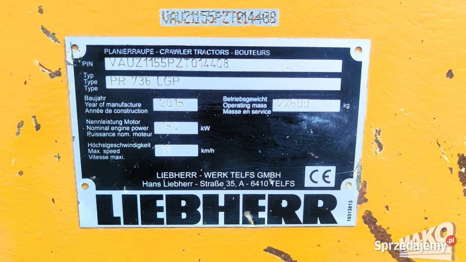 Liebherr PR736LGP Spycharka gąsienicowa PR736 Ostrowiec Świętokrzyski
