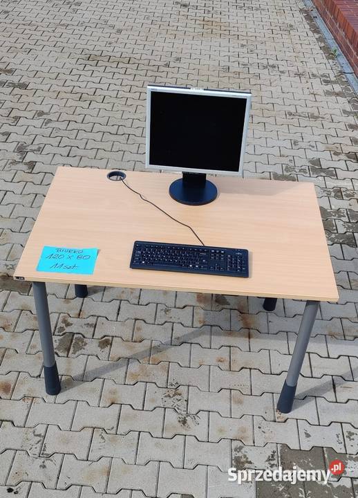 Biurko Kinarps 120 x 80 sosna używane stan Wrocław