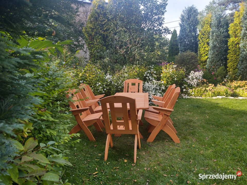 Meble ogrodowe drewniane składane typ X lamel 3 inny kolor Kalety