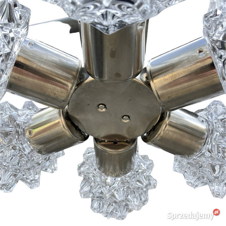 Żyrandol sputnik Kamenicky Senov Czechosłowacja Warszawa