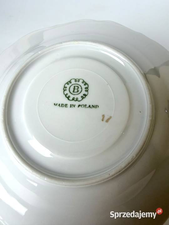 Filiżanka ze spodkiem Bogucice porcelana PRL Kraków sprzedam