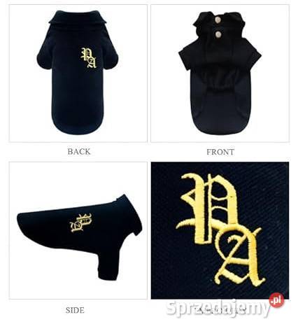 4XL Puppy Angel Koszulka polo psa czarna Dla psów śląskie Szczerbice