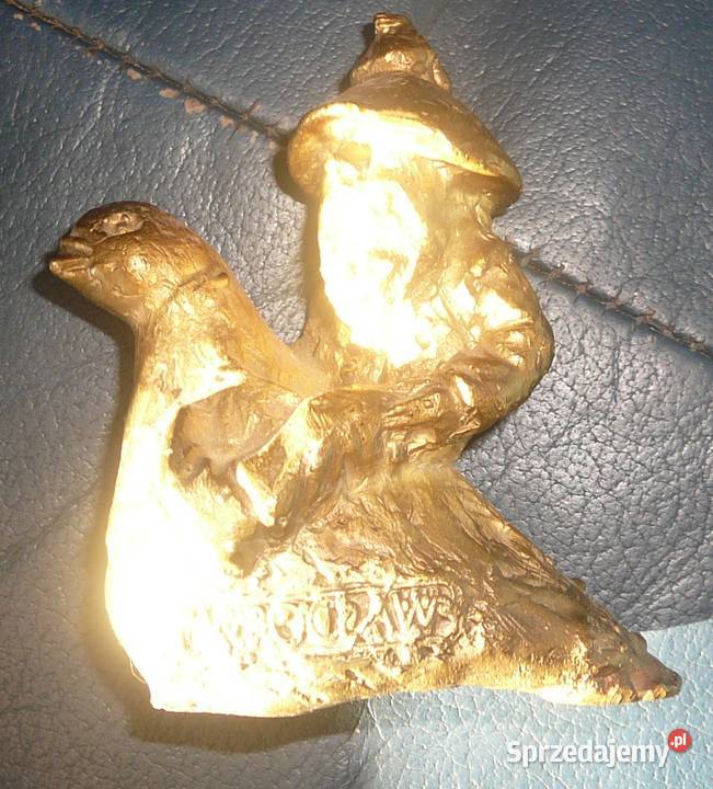 Figurka krasnal Wrocławski metal dolnośląskie Wrocław