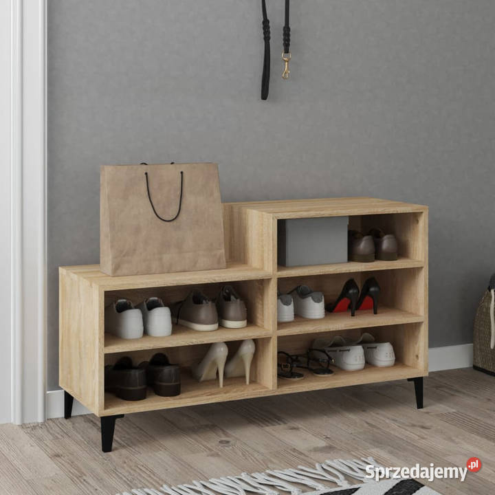 Szafka na buty dąb sonoma 102x36x60 WM819735 mazowieckie Warszawa