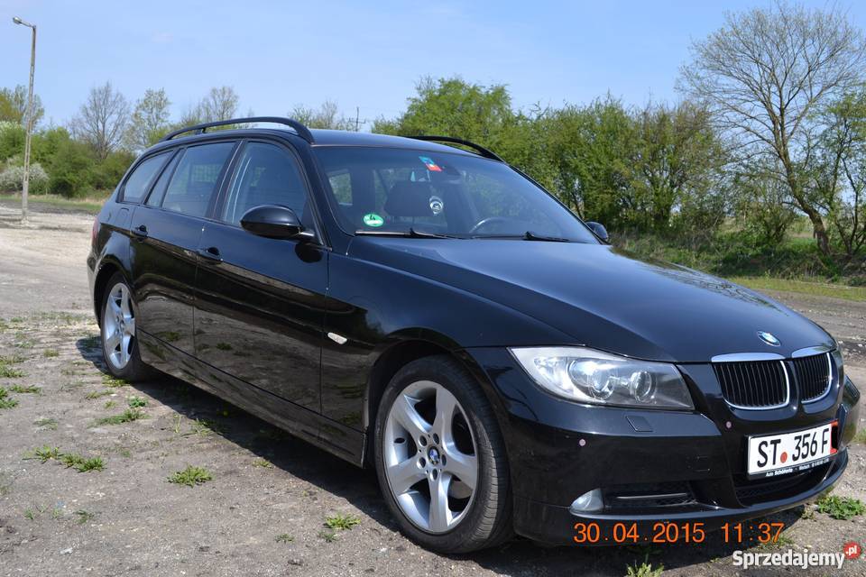 Czarne BMW e91 z Niemiec Budachów