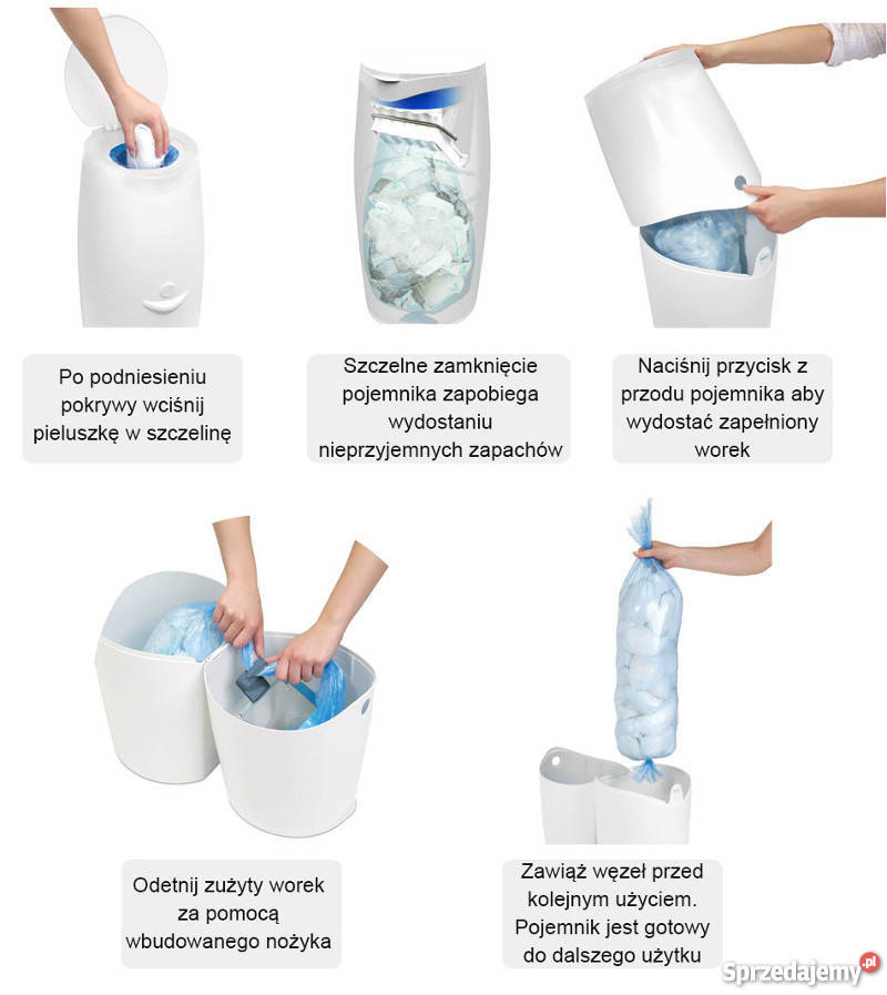 Angelcare Pojemnik Kosz Classic Na Brudne Zużyte Zamość