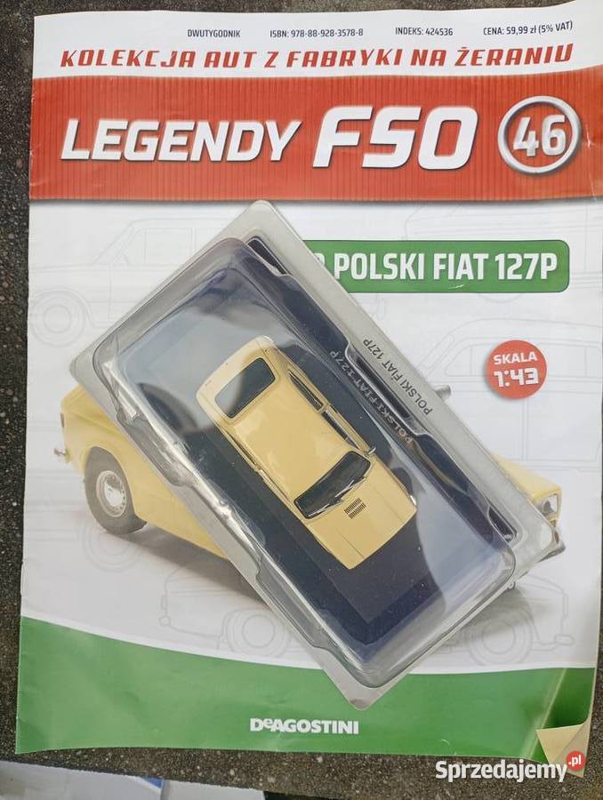 FIAT 127P Legendy FSO Deagostini model 143 Warszawa sprzedam