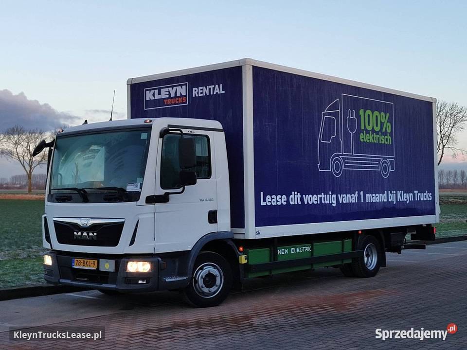 MAN E FULL ELECTRIC 172kWh 150 range kontener 122KM