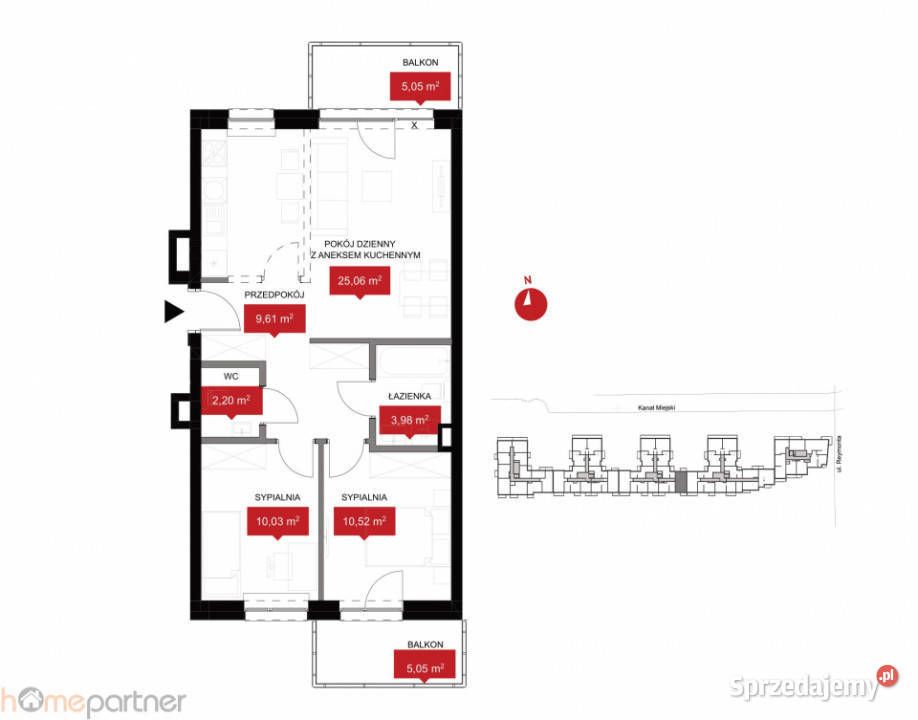 Mieszkanie Wrocław 614m2 3pokojowe