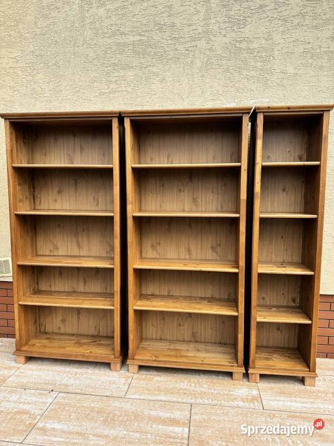 Regał drewniany półki ikea markor leksvik Sulbiny