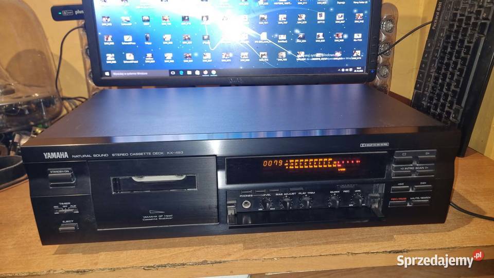 Magnetofon kasetowy Yamaha KX493 idealny stan Warta