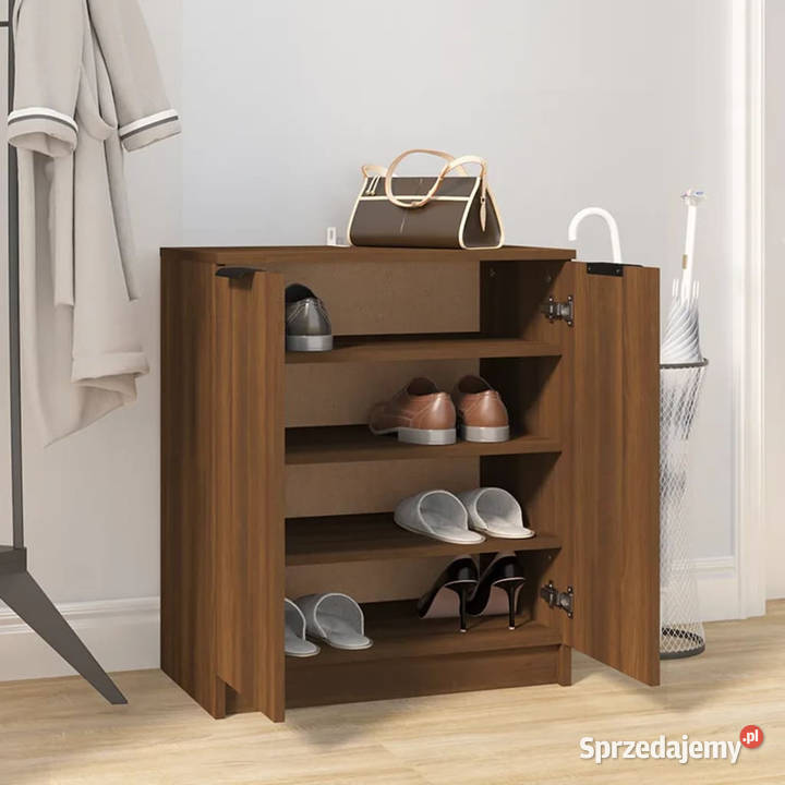Szafka na buty brązowy dąb 59x35x70 WM817104 Warszawa sprzedam