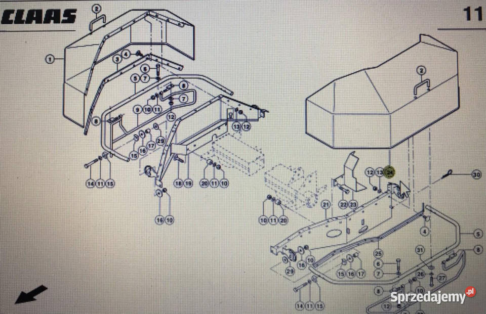 CLAAS 00 0922 371 2CLAAS Corto kołpak ochrony Pozostałe wielkopolskie Jastrzębniki