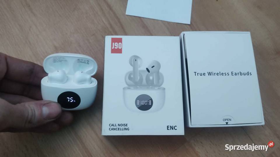 bezprzewodowe słuchawki douszne model J90 Książ Wielkopolski sprzedam