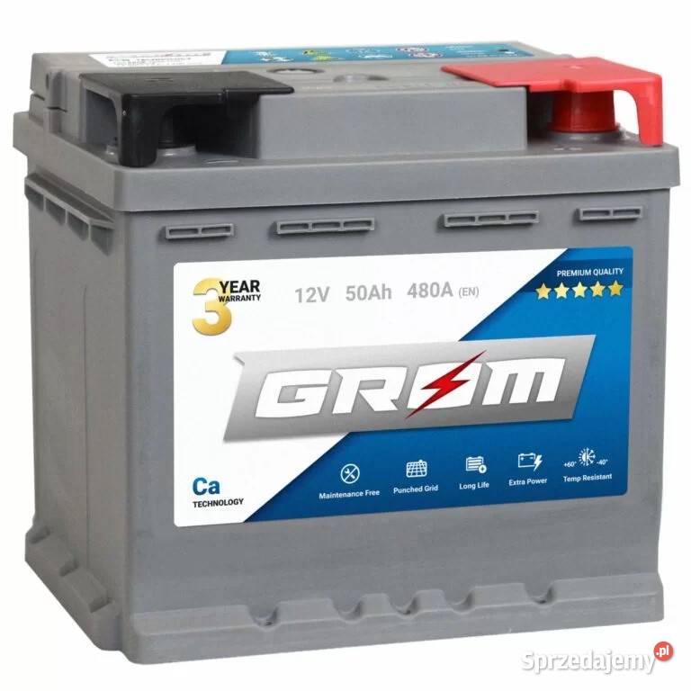 Akumulator GROM Premium 50Ah 480A osobowe