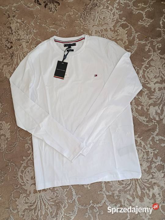 Longsleeve Tommy Hilfiger najwyższa jakość biały Rozmiar L Białystok