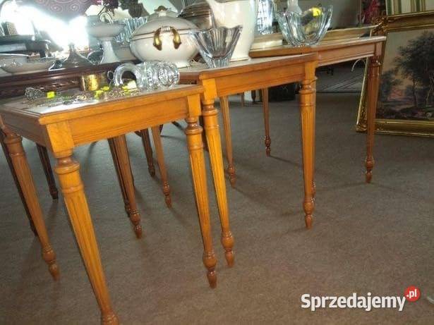 3 stoliki wsuwane w siebie Drewno Gdańsk sprzedam