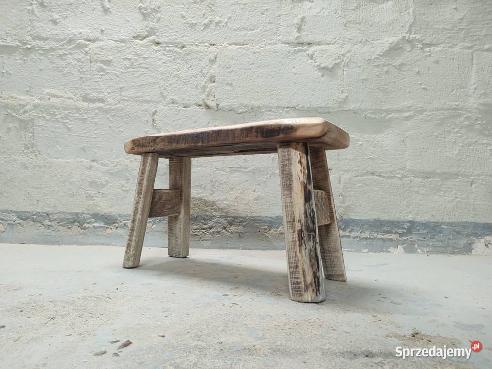 Ławka stołek drewniany 62cm Białystok