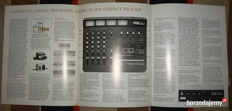 TASCAM magnetofony miksery rejestratory katalogi