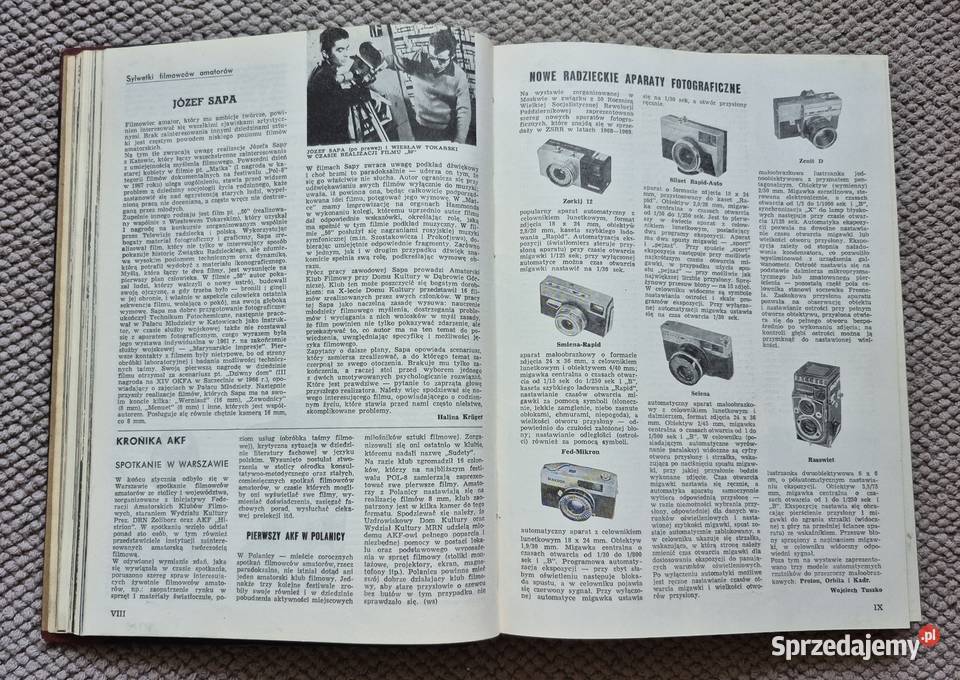 Oprawiony rocznik 1968 miesięcznika Fotografia Antykwariat sprzedam