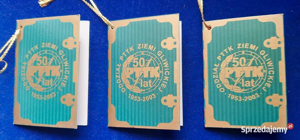 Pamiątkowe Żetony Medale PTTK 50 Lecie Gliwice