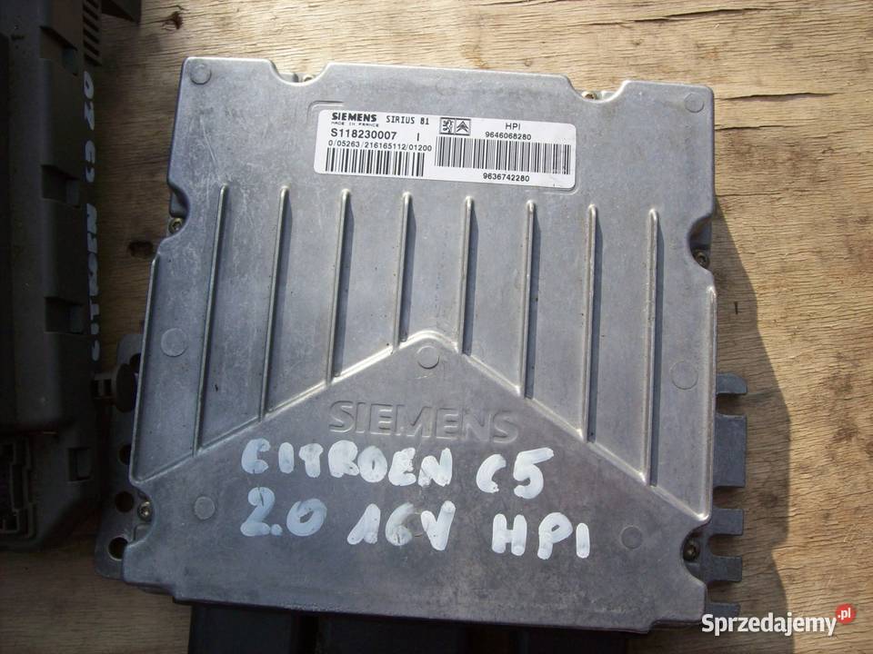 Citroen C5 20 16V Zestaw startowy Sterownik Mińsk Mazowiecki