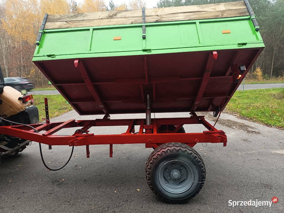 Przyczepa wywrotka jedno osiowa maszyny rolnicze Magonie