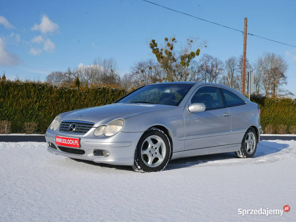 Mercedes C 180 18 129 Coupe Panorama Bogata komputer pokładowy Mercedes-Benz śląskie Goczałkowice-Zdrój