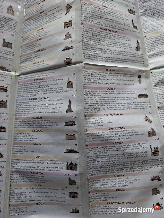 Slovensko Hrady zamky Castles and chateaux 1500 Kraków sprzedam