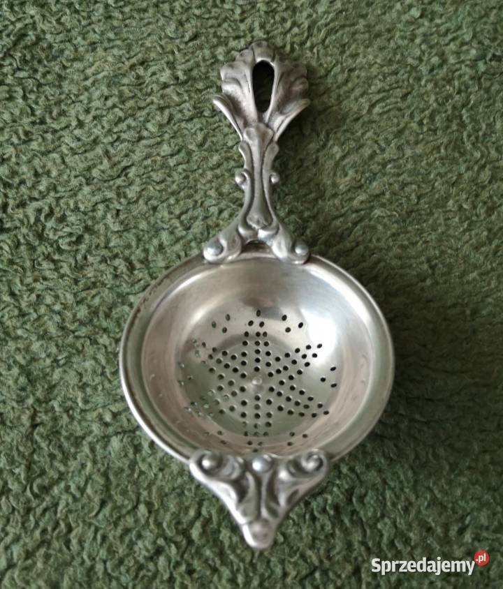 Zgrabne sitko do ziół i herbaty styl neorokokowy Antyki, Sztuka, Kolekcje Katowice