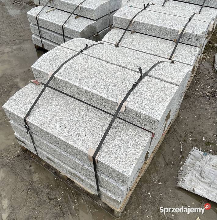 KRAWĘŻNIK DROGOWY GRANITOWY 15x30 Płomieniowany Podłoża Warszawa