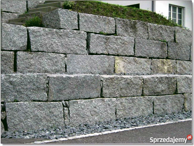Kamień murowy z granitu KRAWĘŻNIK murak kostkaaje