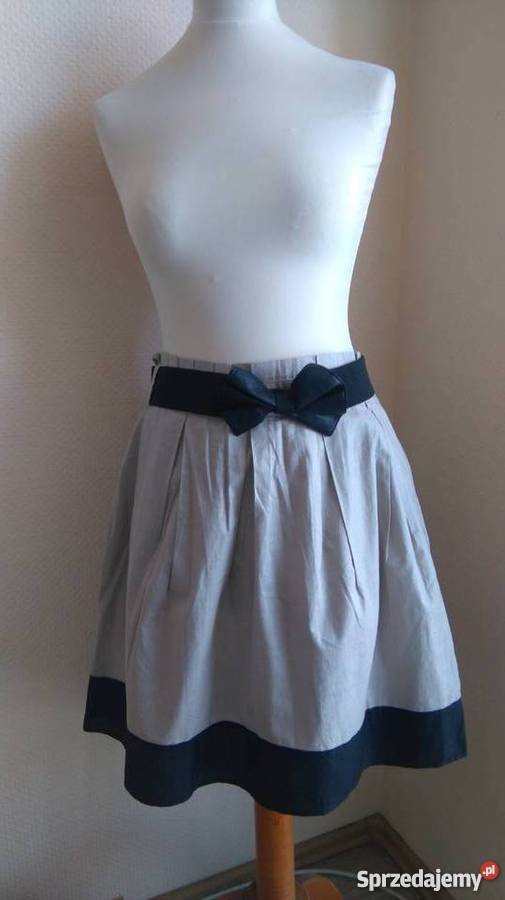 Promod Spódnica z paskiem z kokardką Rozkloszowana