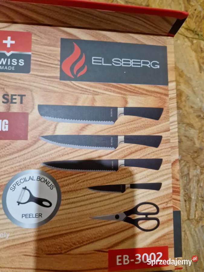 NOŻE KUCHENNE KARBOWANE OSTRE NOŻYCZKI Głogowa sprzedam