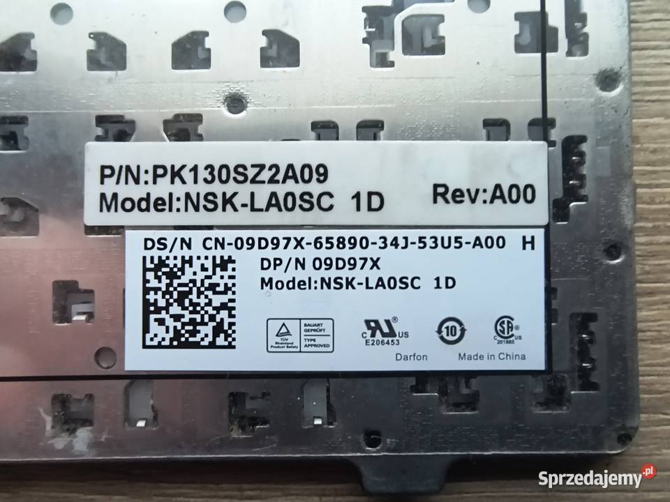 Oryginalna Klawiatura Dell PK130SZ2A09 DELL 3537 Bolesław
